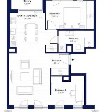 Apartamento Modern 3r Home, Ac, Seaview, Parking *